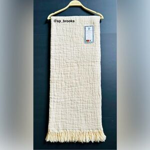 🎁Texteis Penedo Throw Blanket  - Oatmeal - 100% Cotton Made in Portugal Throw